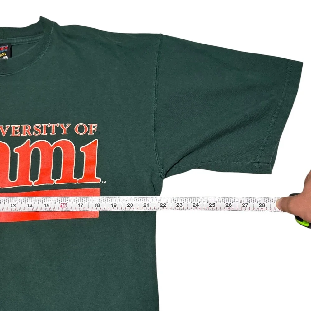 University of Miami Dark Green Short Sleeve Tee - Picture 6 of 7